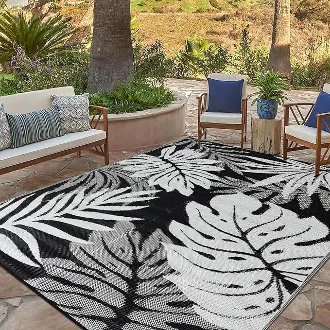 Outdoor Rug 8x10 ft Waterproof, Reversible Outdoor Plastic Straw Rug for Patios Clearance, Outdoor Area Rug Carpet RV Mat for Camping Backyard Deck Porch by GreenHaven Gardens