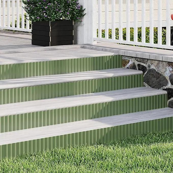 Metal Garden Edging Border, Corrugated Steel Landscaping, DIY for Lawn (Green, 6 Inch x 40FT) by GreenHaven Gardens