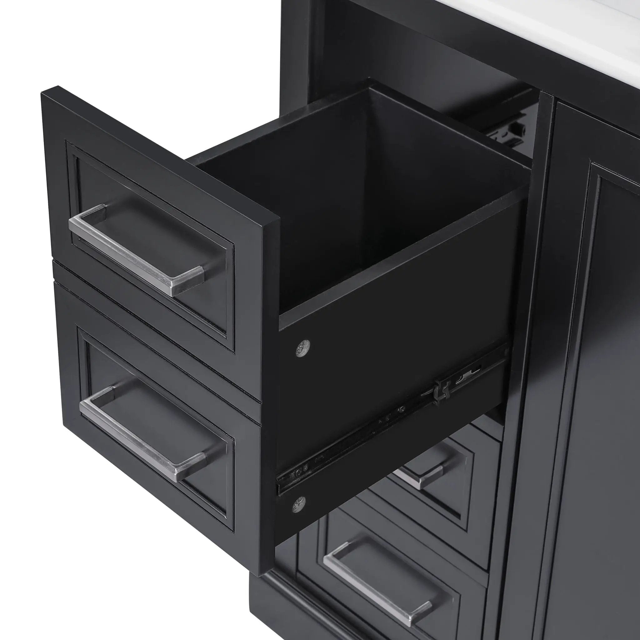 Bathroom Vanity With Sink, Soft Close Doors, Adjustable Shelf & 3 Drawers by HouseOfZazla