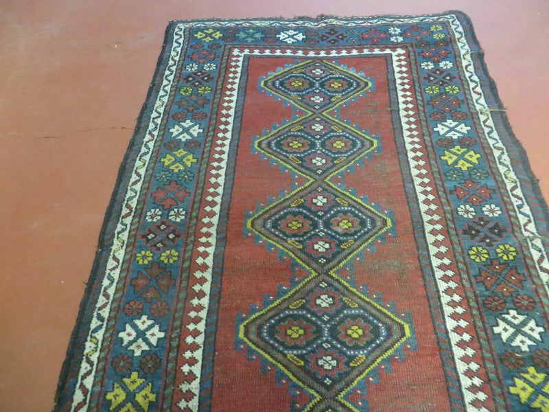 3' X 6' Antique 1920s Handmade Caucasian Karabagh Ganjeh Talesh Wool Rug Nice by Jewel Rugs