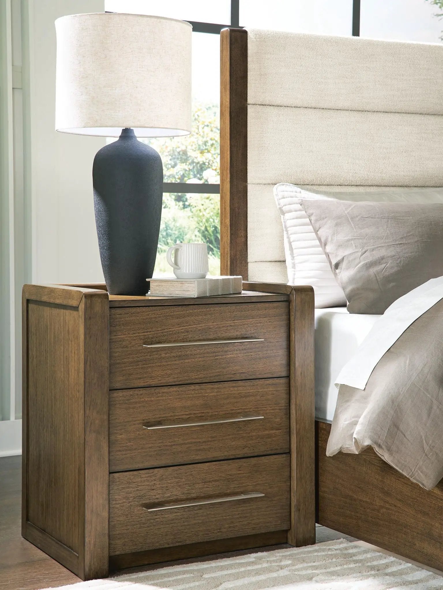 Marxmore - Three Drawer Night Stand - Brown by Unique Piece Furniture