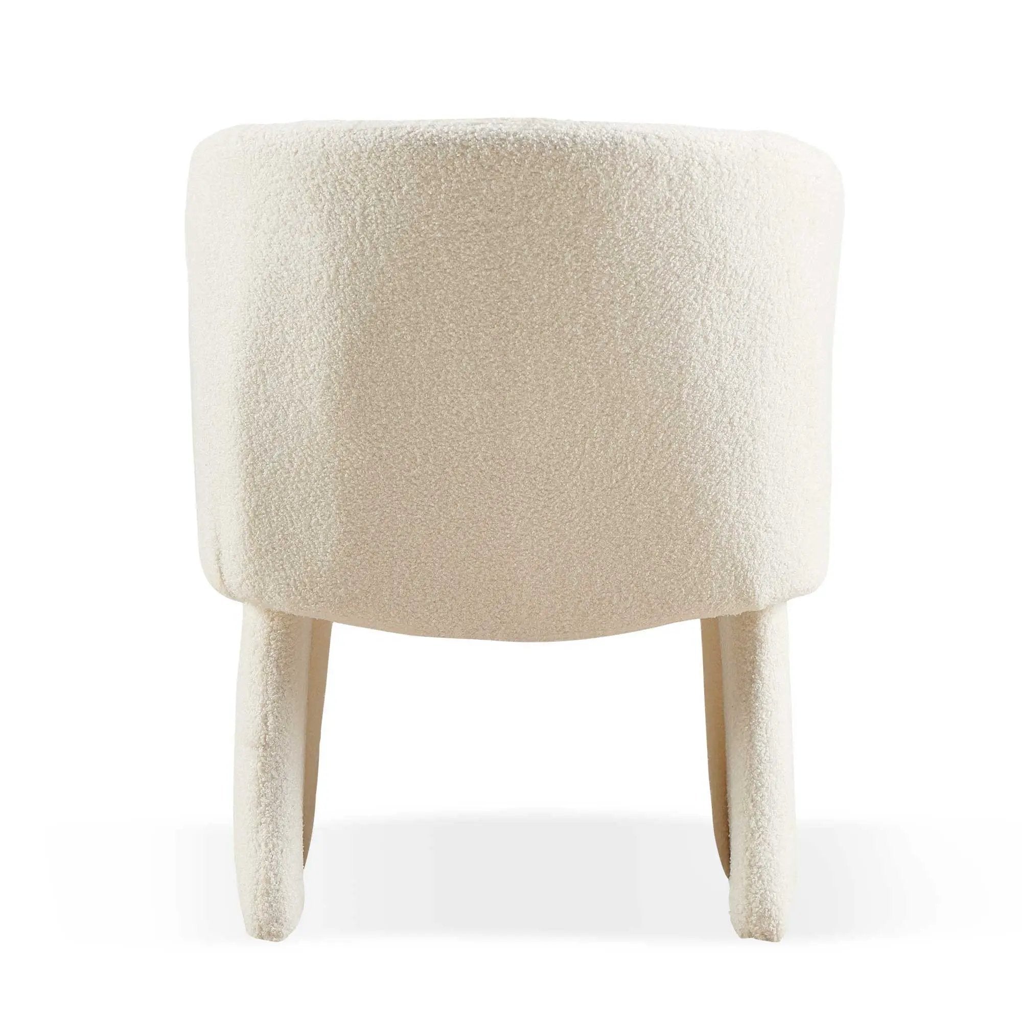 Modern Accent Chair Brown Single Sofa Chair, Upholstered Side Chair Teddy Comfy Chair For Dining Room / Bedroom / Living Room / Reception by HouseOfZazla