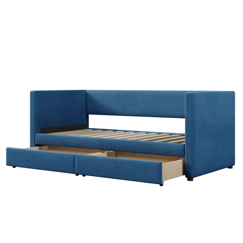 Daybed With Two Drawers And Wood Slat by HouseOfZazla