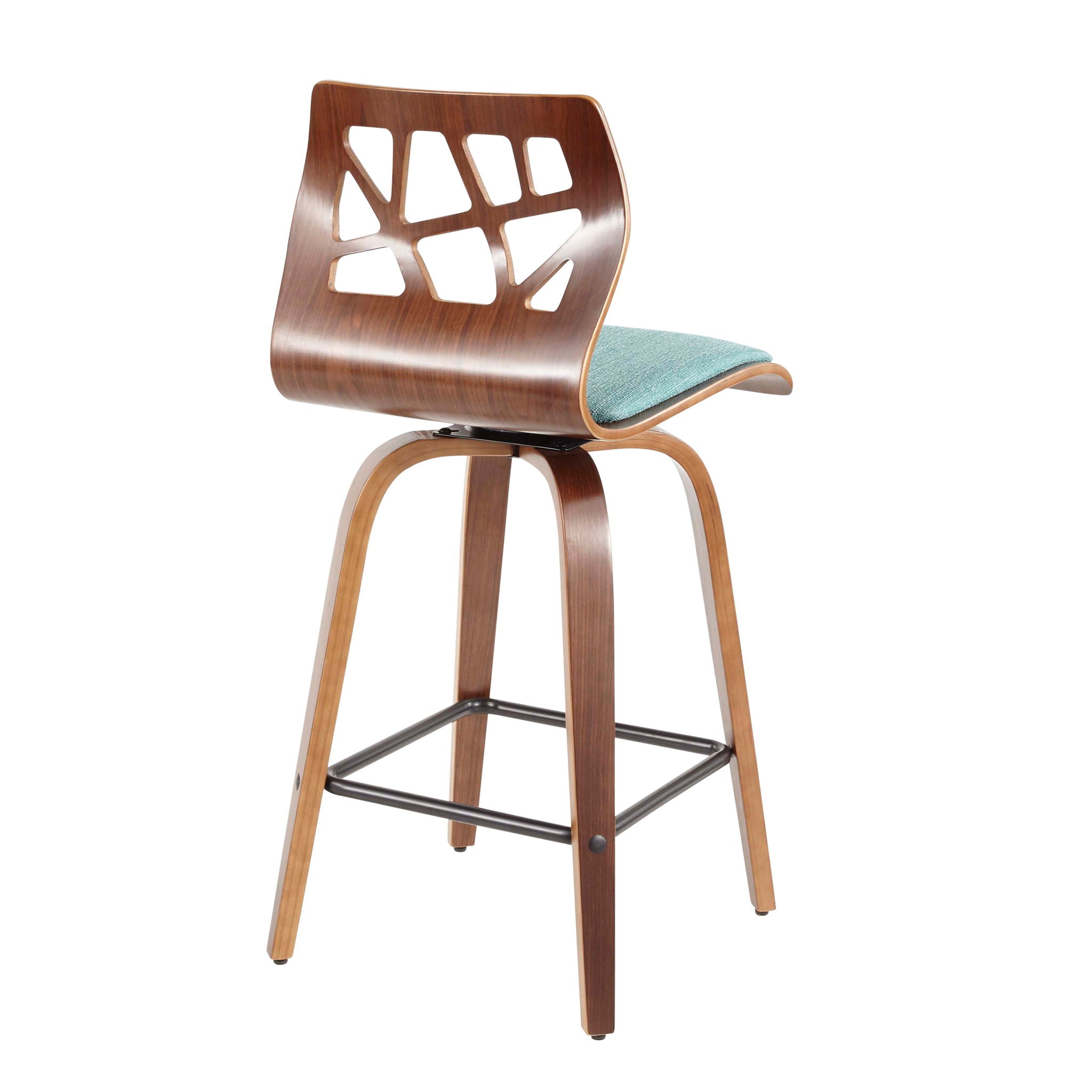 Folia - Mid Century Modern Counter Stool (Set of 2) by HouseOfZazla