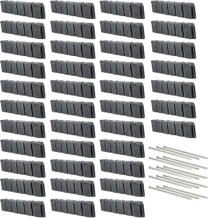 Beuta Landscape Edging | Garden Edging Border | Faux Stone Block XL for Lawn Edging, Flower Beds & Yard Edging – 40 Pack | Each Section Has 6 Blocks 48" L x 4" W x 9.5" H | 120 Spikes | Charcoal by GreenHaven Gardens