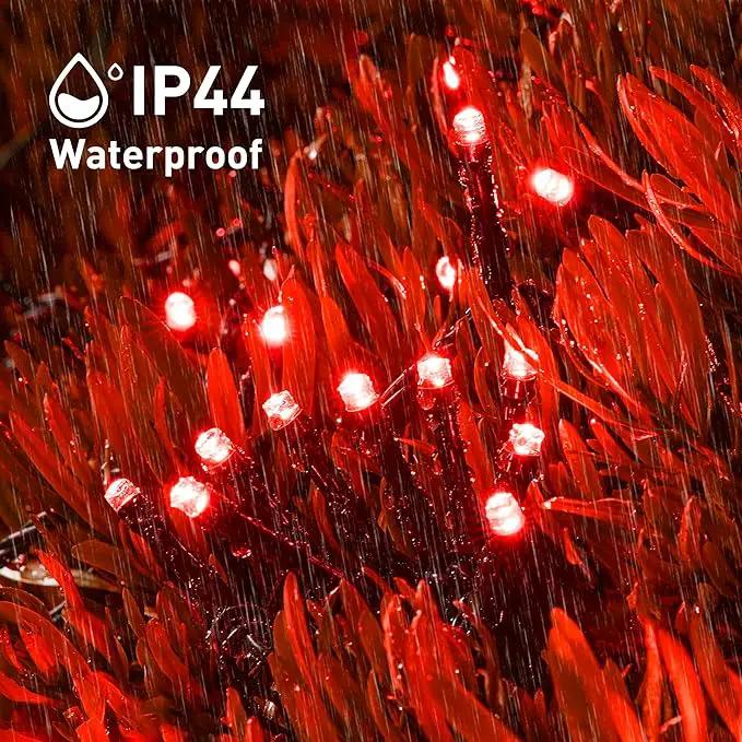 JMEXSUSS 2 Pack Red Solar String Lights, Total 400 LED 151FT Red Solar Lights Outdoor Waterproof, 8 Modes Christmas String Lights for Outside Yard Patio Garden Tree Decorations by GreenHaven Gardens
