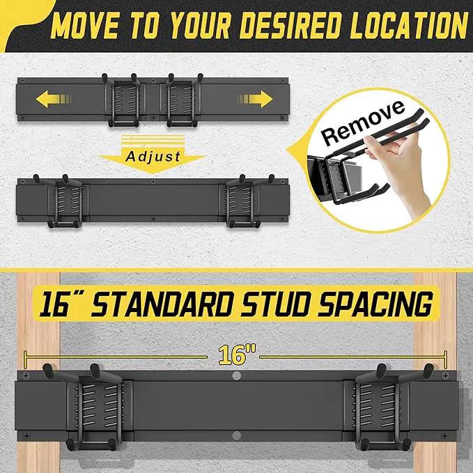 Garage Wall Organizer,15Pack Carries 675 lbs,Garden Tool Organizer 48in With Large Storage Space,Easy Assembly, Sturdy Design,for Efficient Tool Storage Garage Organization by GreenHaven Gardens