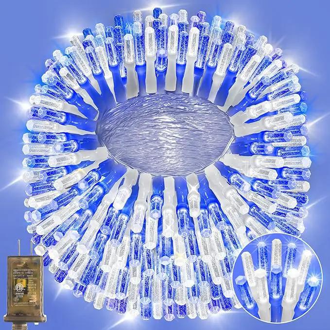 Heceltt 1600 LED 630 FT String Lights Outdoor, 8 Modes Christmas Lights, IP44 Waterproof Led String Lights with Timer and Memory for Christmas Home Party Tree Decorations (Blue and White) by GreenHaven Gardens