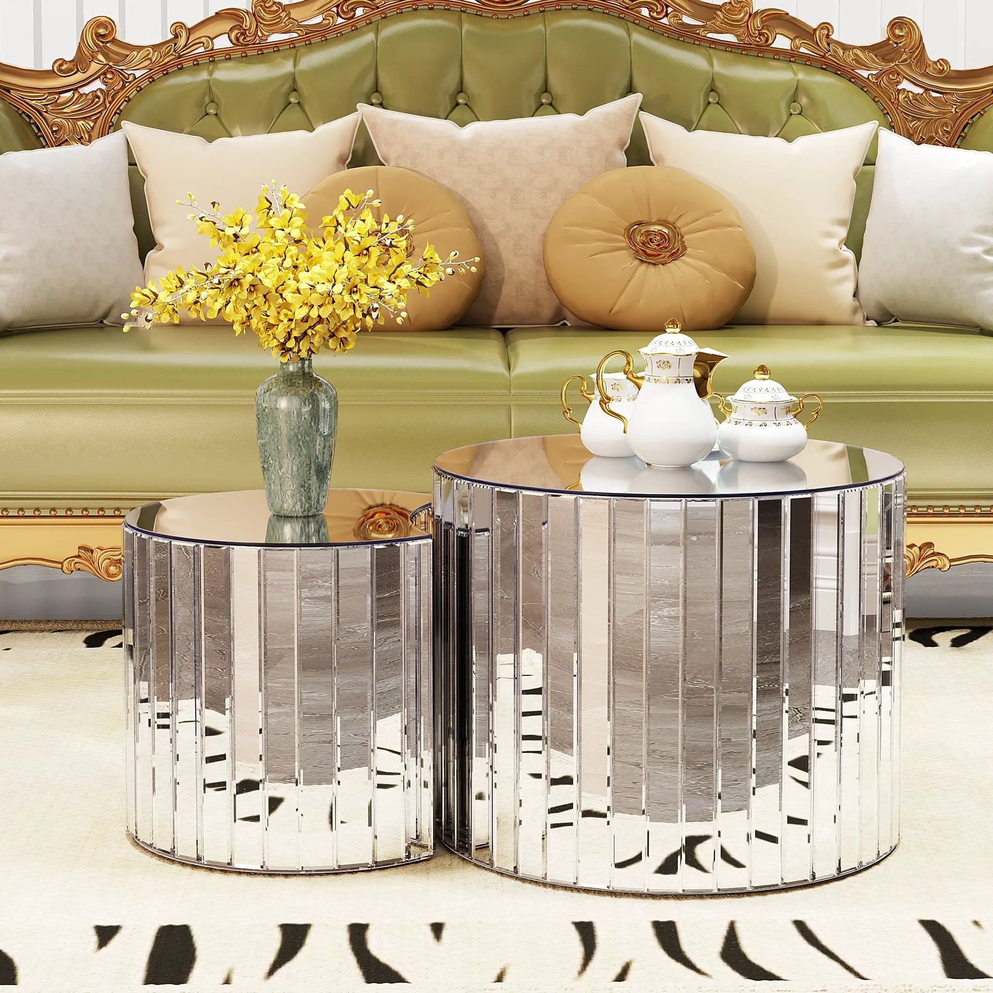 Luxury Mirror Coffee Table by HouseOfZazla