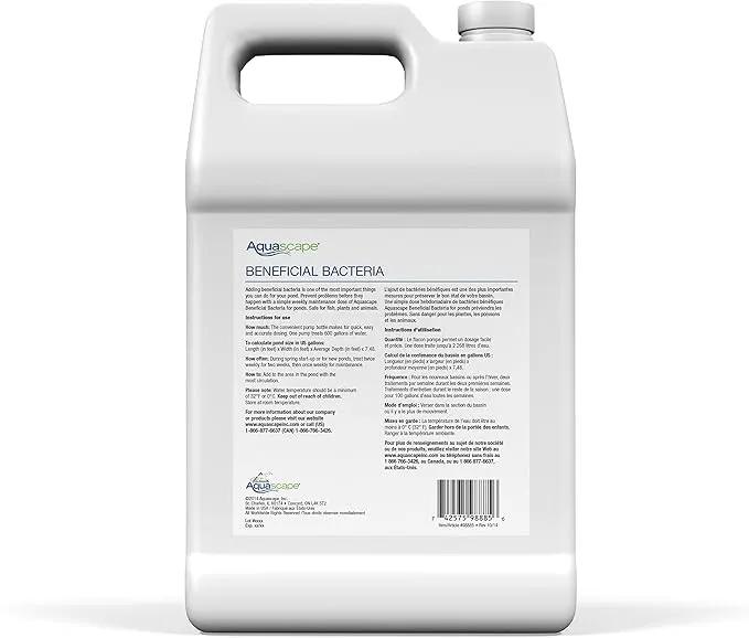 Aquascape Beneficial Bacteria for Pond and Water Features, Liquid, 1-Gallon Bottle | 98885 by GreenHaven Gardens