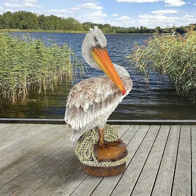 Design Toscano Ocean Side PIER 51 Pelican Statue by GreenHaven Gardens