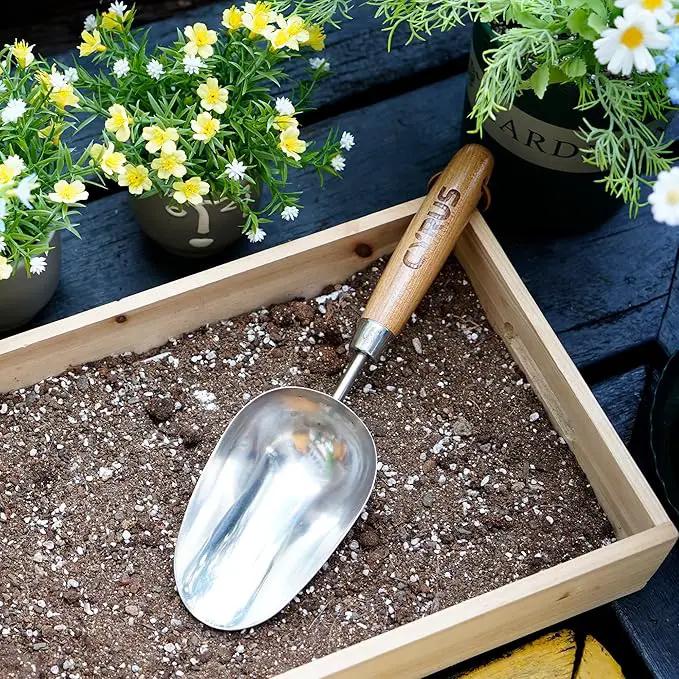 CYRUS Garden Trowel, 13" Stainless Steel Garden Shovel, Compact Garden Spade for Garden Plant Transplanting, Digging and Weeding by GreenHaven Gardens
