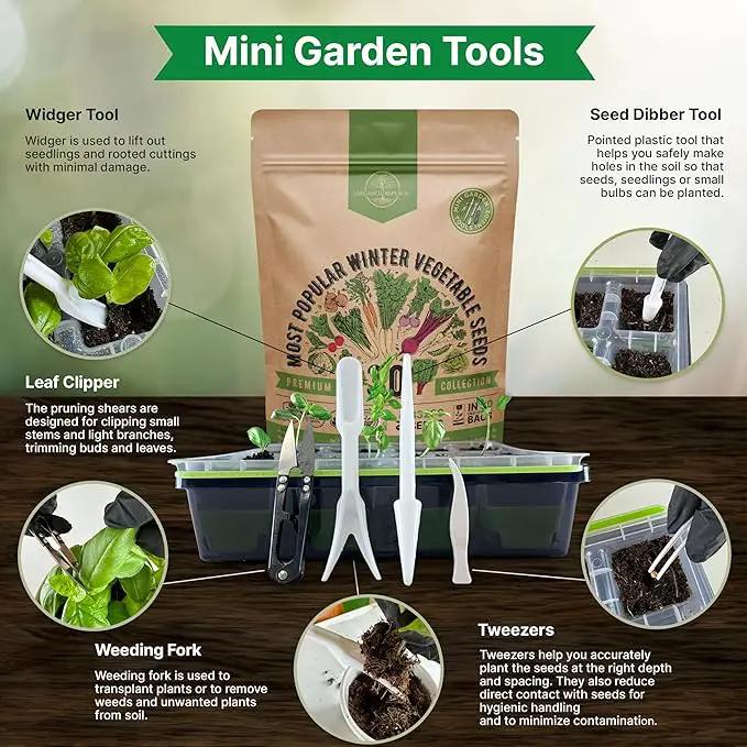 Organo Republic 30 Most Popular Winter Vegetable Garden Seeds Variety Pack- Outdoors/Indoor 8300+ Non-GMO Heirloom Veggie Seeds Broccoli Beet Carrot Cabbage Chives Lettuce Radish Pea Spinach & More by GreenHaven Gardens