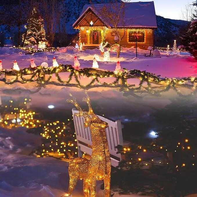 100 LED Christmas String Lights, 39FT Indoor Christmas Lights Plug-in with 8 Modes & Timer & Memory Function, Waterproof Christmas Lights Outdoor for Holiday Party Christmas Tree Decor by GreenHaven Gardens