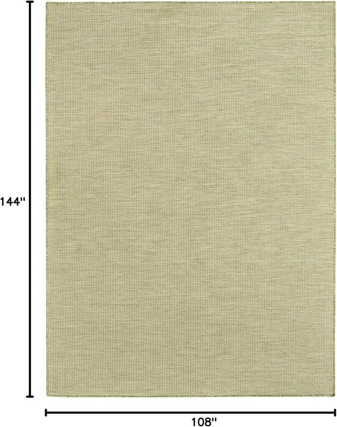 Nourison Home Positano Indoor/Outdoor Green 9' x 12' Area Rug, Easy Cleaning, Non Shedding, Bed Room, Living Room, Dining Room, Backyard, Deck, Patio (9x12) by GreenHaven Gardens