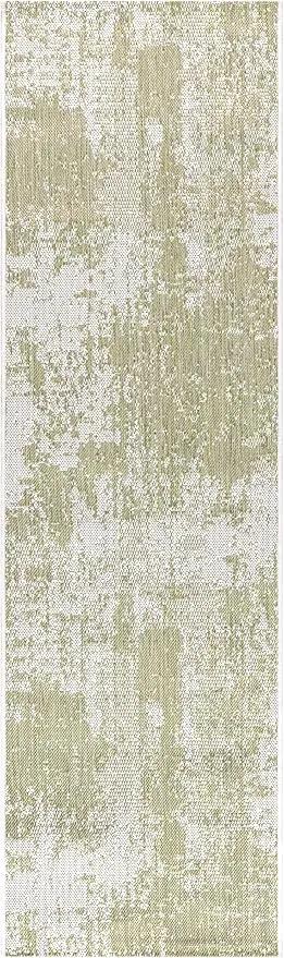Keen Home Design Terrace Outdoor Runner Rug - 2x10 Washable Indoor/Outdoor Rug for Patio, Kitchen, Balcony, Beach, Garden, Deck and Porch, Size: 2'2"x9'11" by GreenHaven Gardens