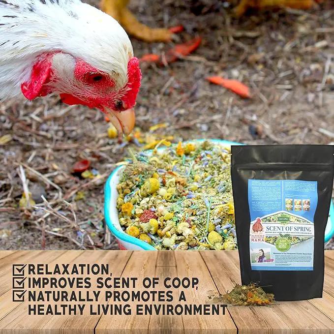 Nesting Herbs for Backyard Chickens 8 pounds - Scent of Spring - Keep Laying Hens Happy, Healthy and Relaxed by GreenHaven Gardens