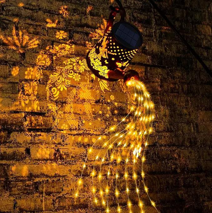 YJFWAL Solar Watering can with Lights, Unique Gifts for Mom Grandma Women Birthday, Waterproof Gardening Gifts Watering Can with Cascading Lights Outdoor Decor for Garden Patio Yard Pathway Backyard by GreenHaven Gardens