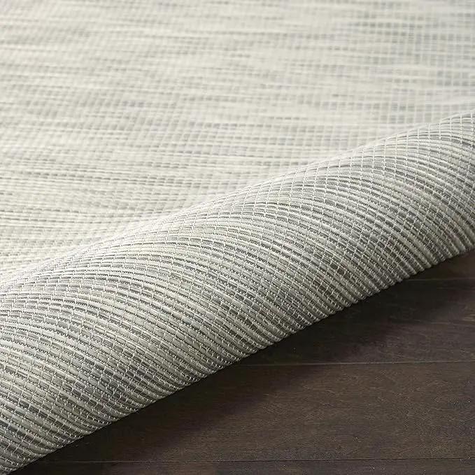 Nourison Home Positano 6' x 9' Light Gray Fabric Modern Indoor/Outdoor Area Rug by GreenHaven Gardens