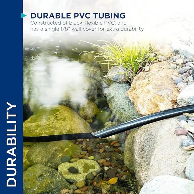Alpine Corporation 100' PVC Tubing with 5/8" Inside Diameter for Ponds and Fountains, Black by GreenHaven Gardens