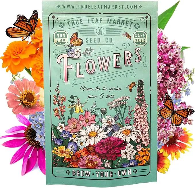 Wildflower Seeds Bulk - Meadow Wildflower Seed Mix, 5 Lbs Bulk, Annual & Perennial Wildflowers Seeds for Planting, Wild Flower & Grass Garden Mixture, Mountain Valley Seed Company by GreenHaven Gardens