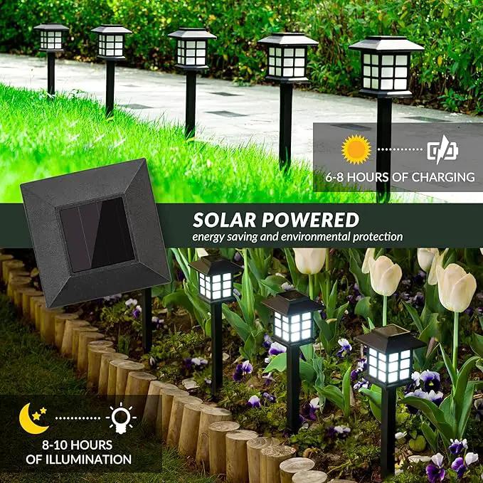 SOLPEX Solar Outdoor Lights,16 Pack Solar Path Lights, Solar Walkway Lights Outdoor, Solar Garden Lights, Solar Pathway Lights Outdoor Waterproof for Garden, Yard, Landscape and Driveway(Cold White) by GreenHaven Gardens