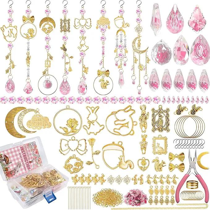 WASTROYAL 420 Pcs DIY Suncatcher Making Supplies Kits for Adults Hanging Prism Sun Catcher with Crystals Rainbow Maker for Indoor Window Home Wedding Garden Christmas Decor (Rabbit) by GreenHaven Gardens