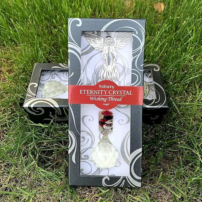 Crystal Garden Suncatcher Hanging Crystals Ornament for Window Rainbow Maker Prisms Home Decor Gift Boxed Sun Catcher Gift Idea for Mom Friends Grandma,Angel by GreenHaven Gardens