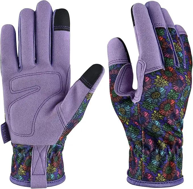 Gardening Gloves for Women and Men,Garden Gloves with Touch Screen, Thorn Proof Puncture Resistant Working Gloves, Gardening Gifts for Women, Size Large by GreenHaven Gardens