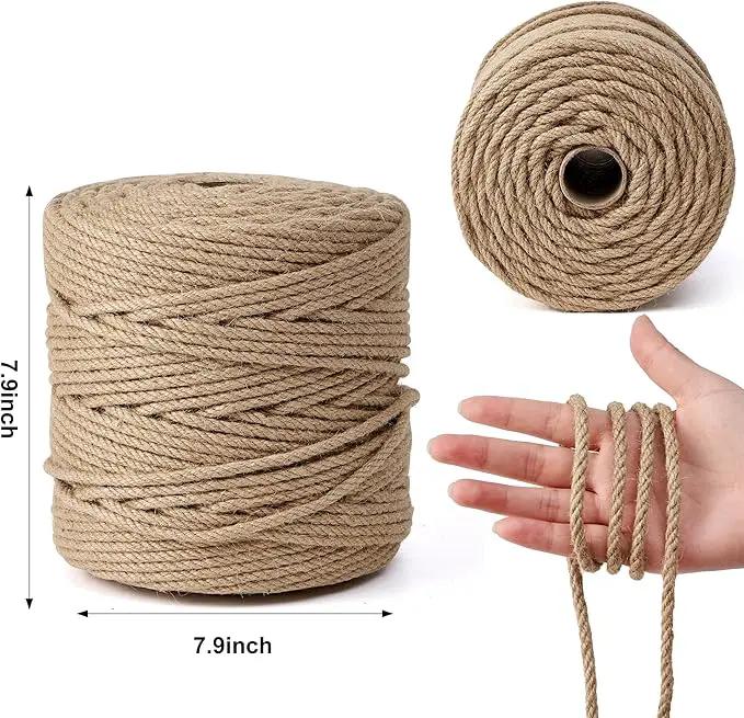Natural Jute Twine,656 Feet 1/4 inch Hemp Twine Rope for Gift Wrapping Craft Plant Garden Christmas Handmade Arts Decoration Packing String Home Decor by GreenHaven Gardens