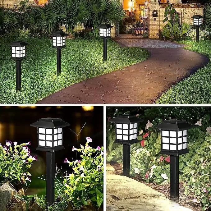 Solar Garden Outdoor Lights 12 Pack,Outdoor Landscape Lights Solar Waterproof Garden LED Lights for Pathway Patio Driveway Walkway Porch, Auto On/Off (White Light) by GreenHaven Gardens