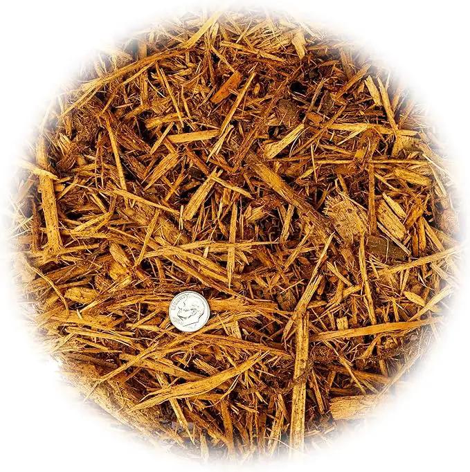 Premium Yellow Mulch - Transform Your Landscape with Natural Elegance - 1 Quart by GreenHaven Gardens