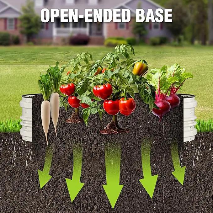 WORKPRO 4x2x1ft Galvanized Raised Garden Bed Set, Rust & Corrosion Protection, Easy Assembly, Safe Edge, Ideal for Vegetables & Flowers, White by GreenHaven Gardens