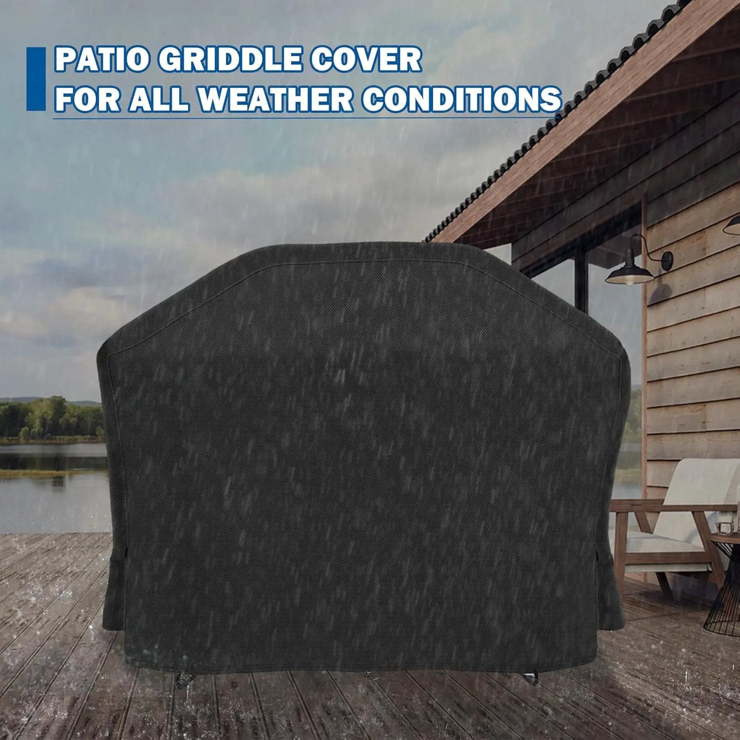 Grill Cover for Traeger Woodridge Elite Pellet Grill TFC97XLH, Outdoor Griddle Cover for Traeger Elite/Pro Pellet Smoker Grill, Waterproof BBQ Grill Cover for All Weather by GreenHaven Gardens