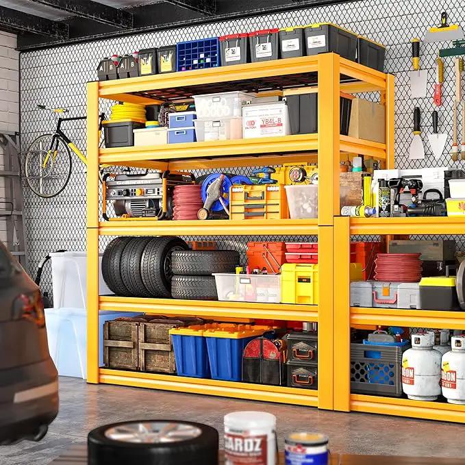 REIBII Garage Shelving Load 3000LBS, 5-Tier Storage Shelves, Adjustable Heavy Duty Metal Shelving Unit for Pantry, Basement, Warehouse, 72" H x 36" W x 16" D by GreenHaven Gardens