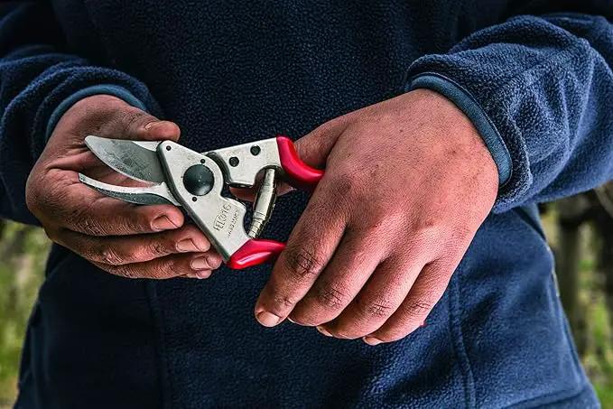 Felco F16 Pruning Shears – 7.7" Garden Clippers for Left-Handed Users with Bypass & Anvil Blades | Hand Pruners for Gardening | Garden Tool Cutter with Aluminum Handle, Lightweight Swiss Precision by GreenHaven Gardens