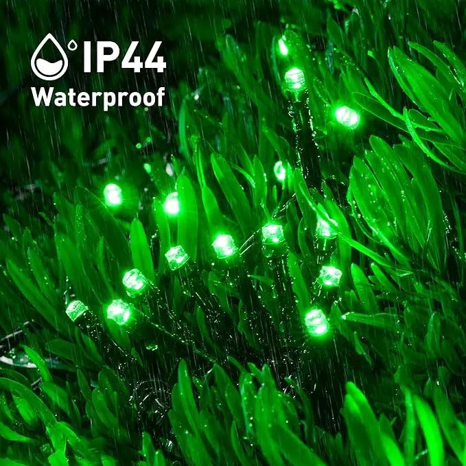 JMEXSUSS 2 Pack Green Solar Lights Outdoor, Total 400 LED 151FT Solar String Lights Outdoor Waterproof, 8 Modes Green Light for St Patrick's Day Patio Yard Tree Decorations by GreenHaven Gardens