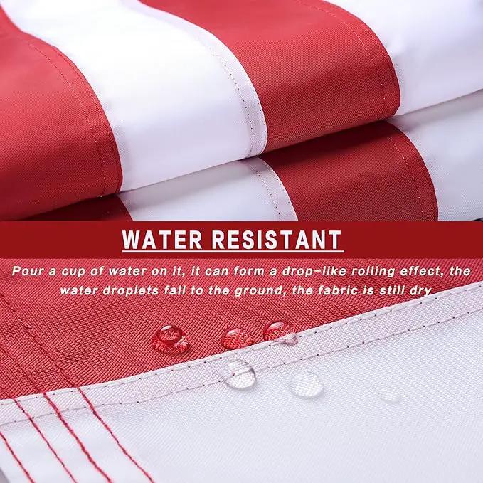 American Flag 10x15 Outside, US Flags for Outdoor Indoor, Heavy Duty Durable, Deluxe Embroidered Stars, Brass Grommets, Sewn Stripes, Vivid Color, Fade Resistant and waterproof by GreenHaven Gardens