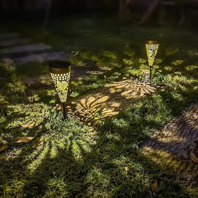 2-Pack Hummingbird Outdoor Solar Pathway Lights, Metal Garden Path Decorations, Waterproof Landscape Lighting for Yard, Lawn, Walkway – Gifts for Women, Mom, Grandma by GreenHaven Gardens