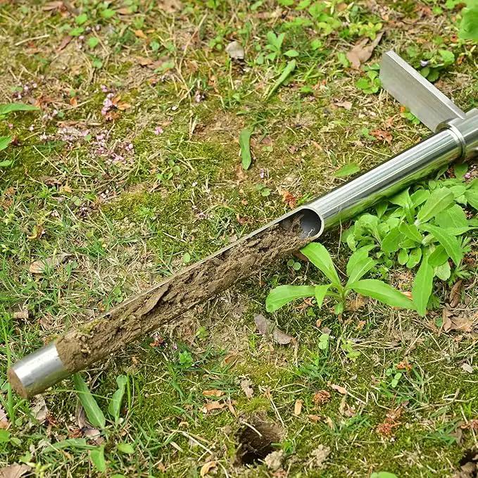 Soil Sample Probe, 36 Inch Soil Probe Rod, Ground Probe Rod, My Soil Test Kit, Stainless Steel Soil Sampler Tool for Soil Sampling, Gardening by GreenHaven Gardens