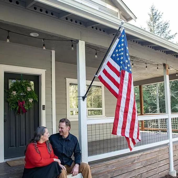 4’ x 6’ Elizabeth Ross American Flag with Embroidered Stars by GreenHaven Gardens