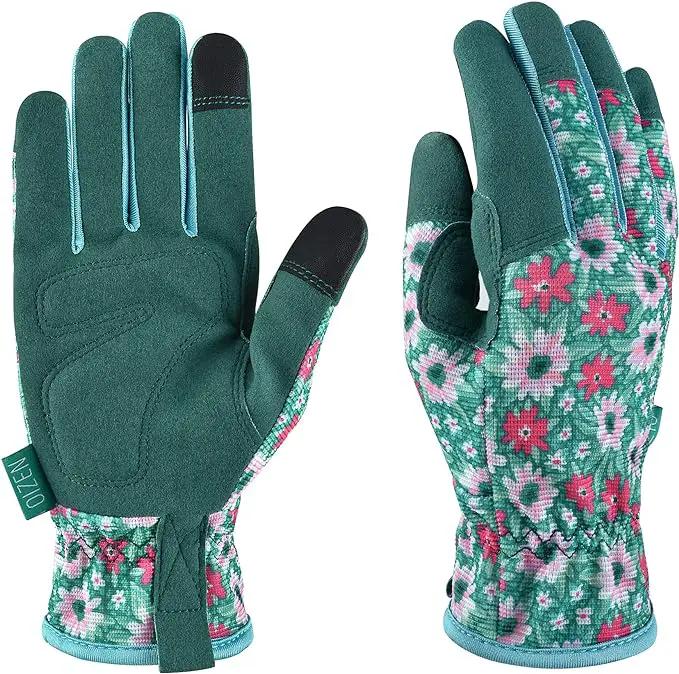 Gardening Gloves for Women and Men, Garden Gloves with Touch Screen, Thorn Proof Puncture Resistant Working Gloves, Gardening Gifts for Women, Size Medium by GreenHaven Gardens