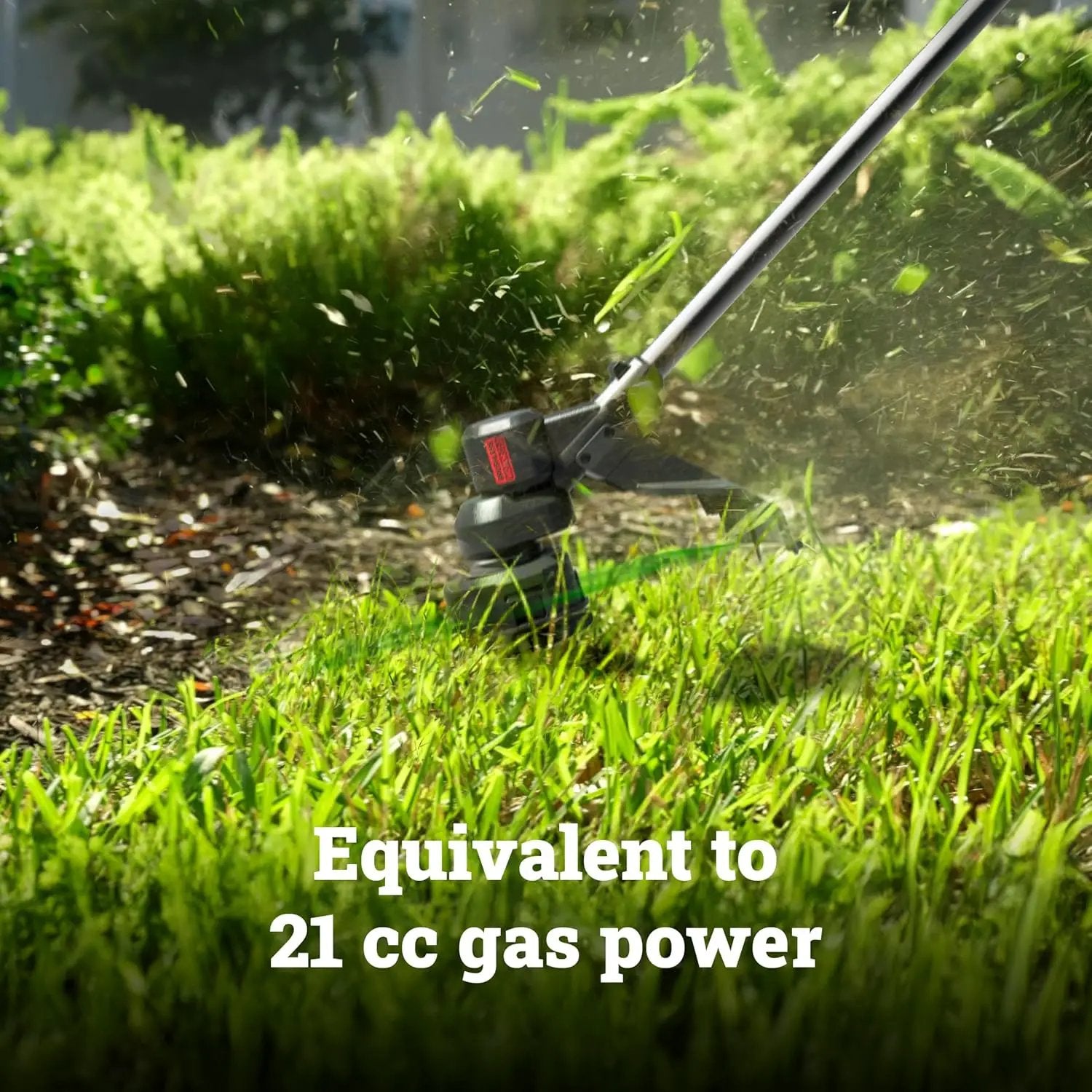 WORX Cordless String Trimmer, 20V 13''-15'' Weed Wracker with Brushless Motor 2.0, 21 cc Gas Equivalent, Quick-Line Reloading, Includes 20V 5.0 Ah PowerShare Pro Battery and Charger, PowerShare by GreenHaven Gardens