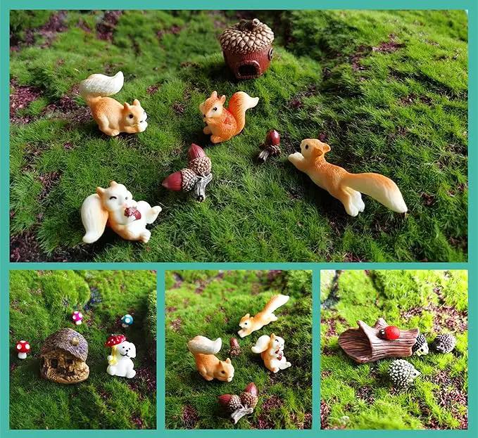 HYG Miniature Fairy Garden Accessories, Figurines, Landscape Set, Potted Horticulture Ornaments for Decoration by GreenHaven Gardens