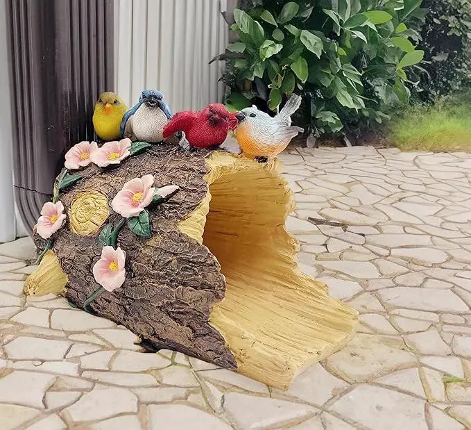 Bird Statues Gutter Downspout Extension Statues Garden Decoration,Resin Statue Outdoor Decor,Animal Downspout Diverter,Decorative Gutter Extension,3"×3" Downspout Extender Diverter Splash Block by GreenHaven Gardens