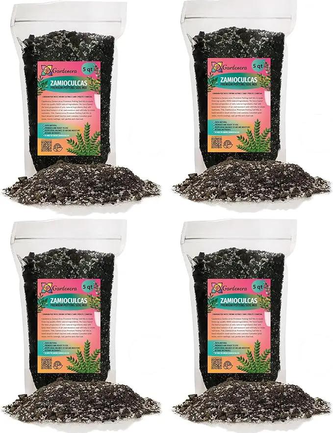 Zamioculcas Potting Mix - Unlock Robust Growth and Striking Leaves with Our High-Performance Formula - 20 Quart by GreenHaven Gardens