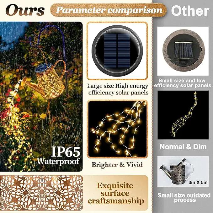 Watering Can Lights Solar Powered: Garden Light Waterproof Outdoor Decoration - Flower Lanterns Hanging Yard Patio Path Proch Decor - Birthday Gardening Gifts for Women Mom Grandma by GreenHaven Gardens