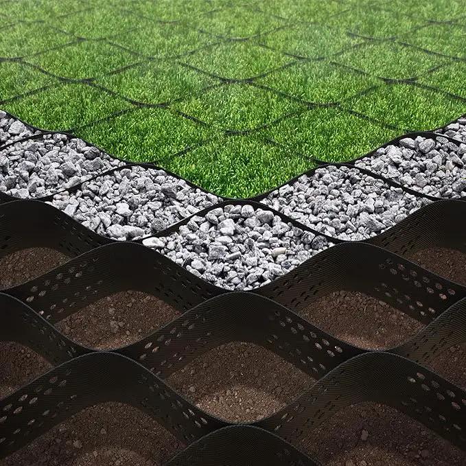 Vodaland - 4" GeoCell - 100% Permeable for Parking Pads, Retaining Walls and Erosion Control, Size 9 ft x 17 ft by GreenHaven Gardens