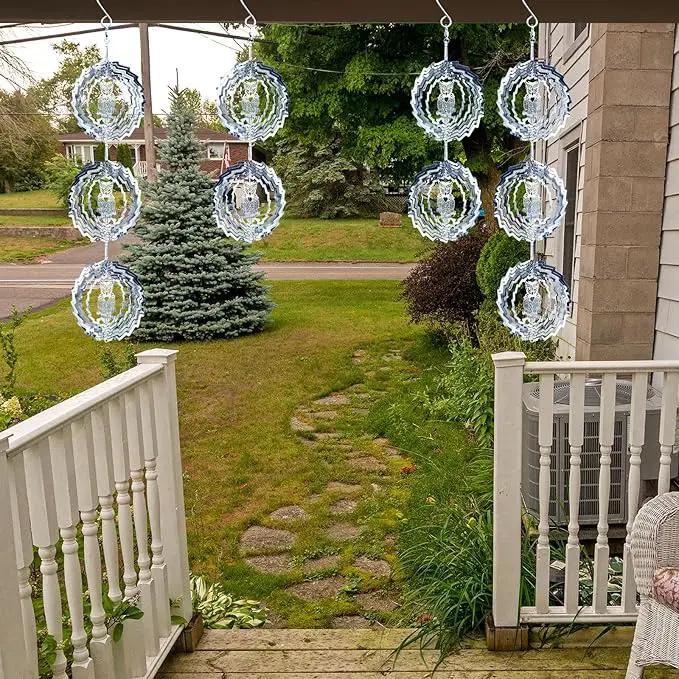 12 PCS Stainless Steel Bird deterrents for Outside,3D Bird Scarer Discs Set Pigeon Deterrent,Bird reflectors to Keep Birds Away Woodpecker Deterrent for House,Crow Deterrent by GreenHaven Gardens