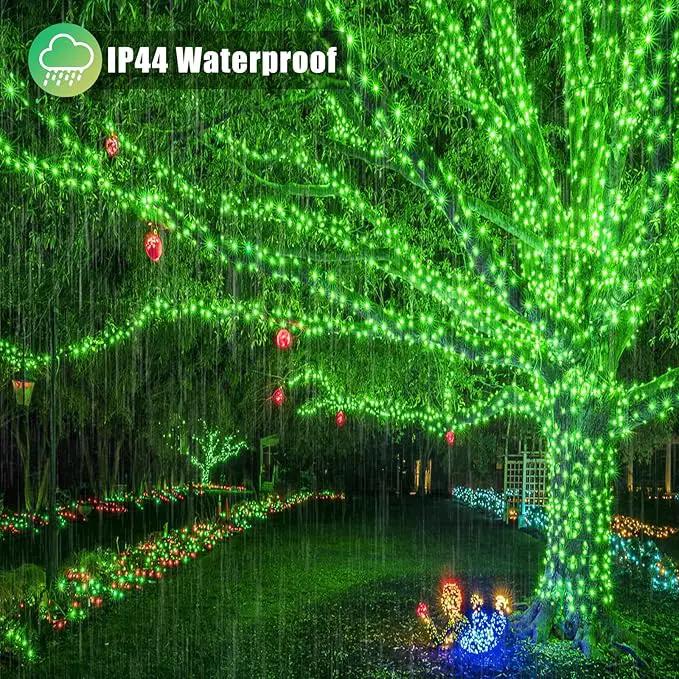 300 LED Green Lights Outdoor, 99ft Green String Lights for St Patricks Day Decor, Clear Wire 8 Modes Waterproof Plug in Green Christmas Lights with Timer Memory for Room Tree Party Decorations by GreenHaven Gardens